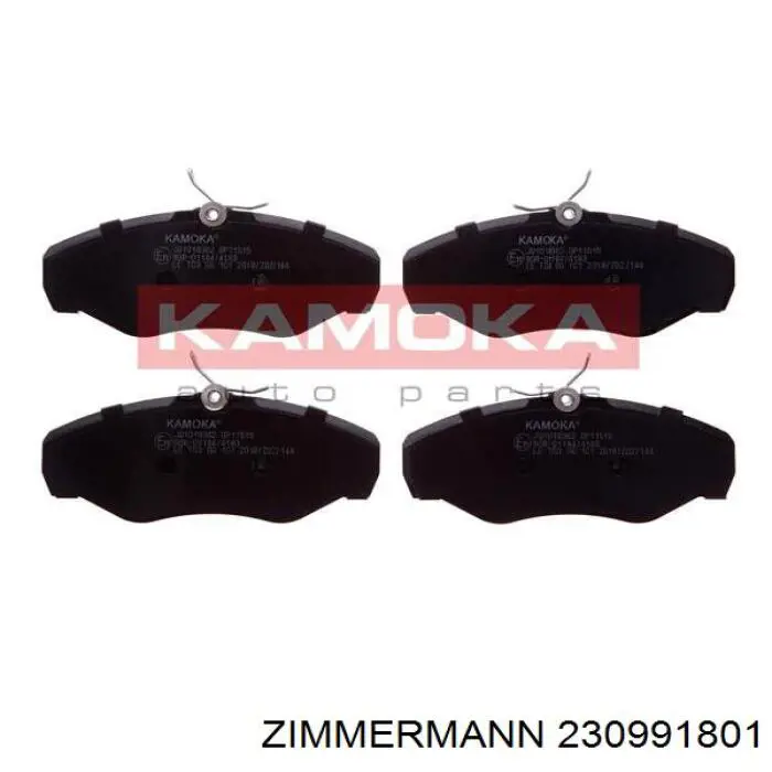 Do koszyka 230991801 Zimmermann Klocki hamulcowe przednie tarczowe
