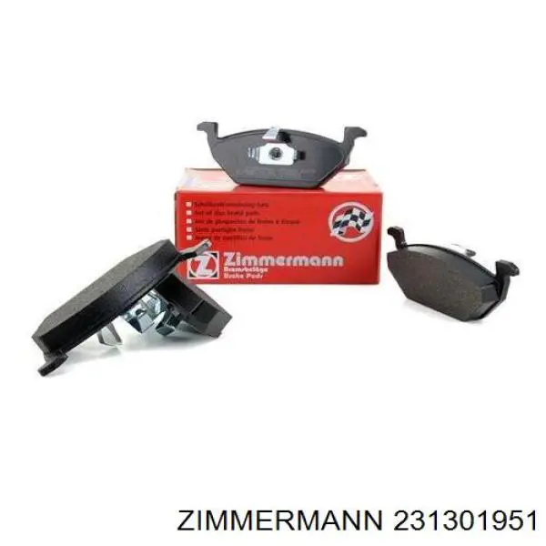 Do koszyka 231301951 Zimmermann Klocki hamulcowe przednie tarczowe