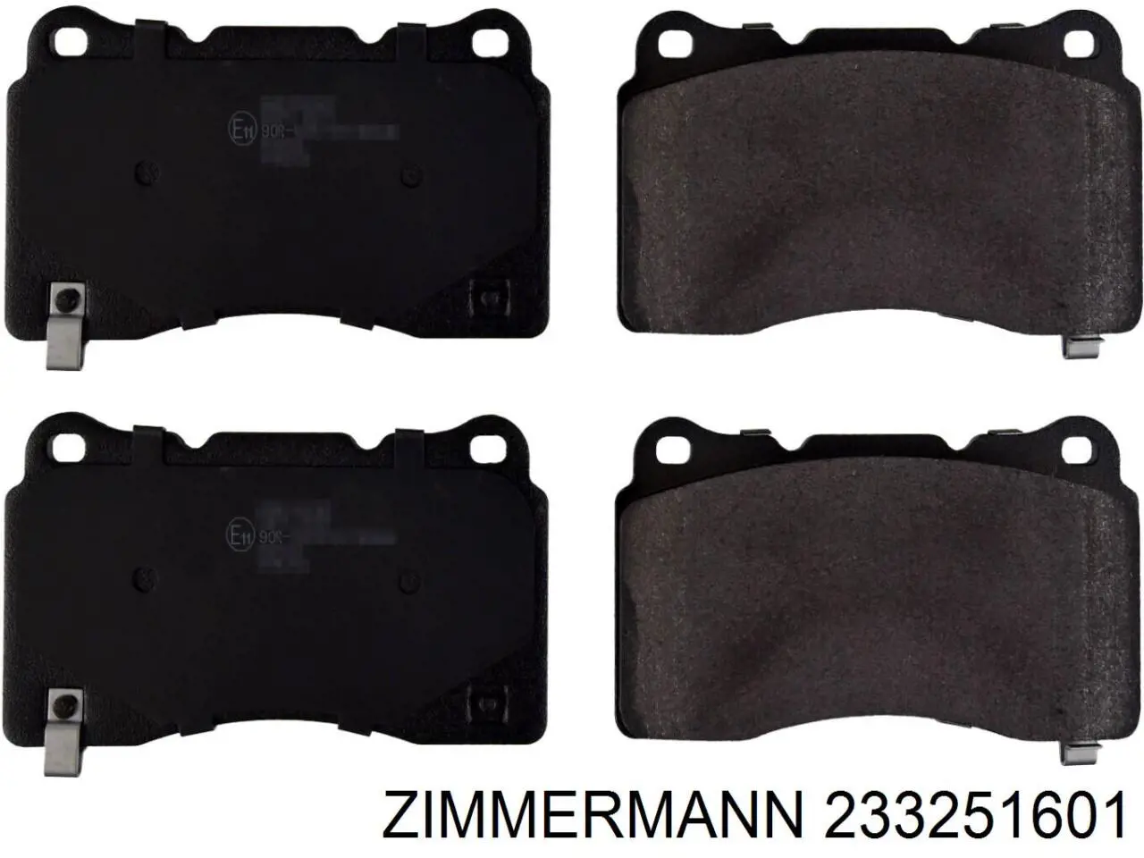 Klocki hamulcowe przednie tarczowe Zimmermann 233251601 cena, od 43,15 USD