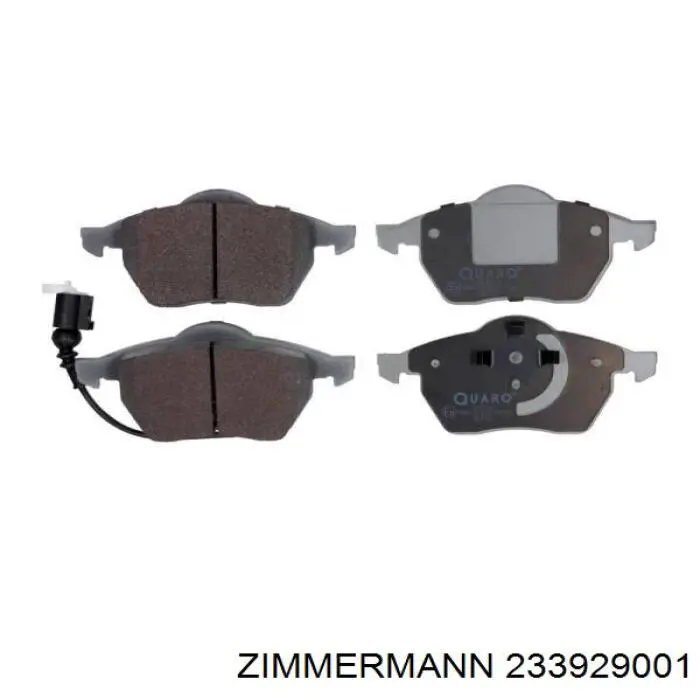 Do koszyka 233929001 Zimmermann Klocki hamulcowe przednie tarczowe