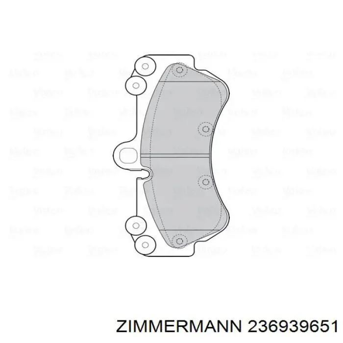 Do koszyka 236939651 Zimmermann Klocki hamulcowe przednie tarczowe