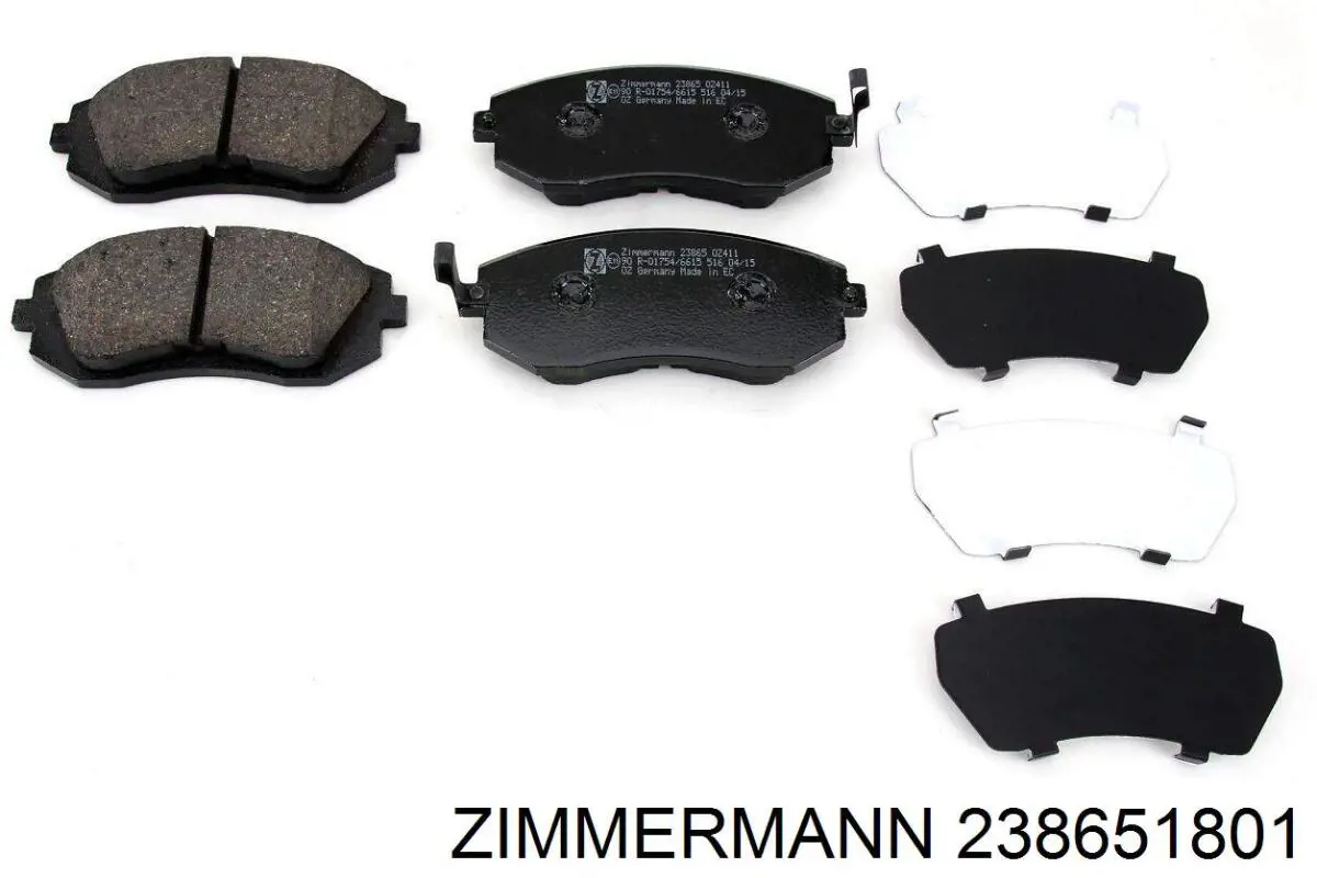 Do koszyka 238651801 Zimmermann Klocki hamulcowe przednie tarczowe