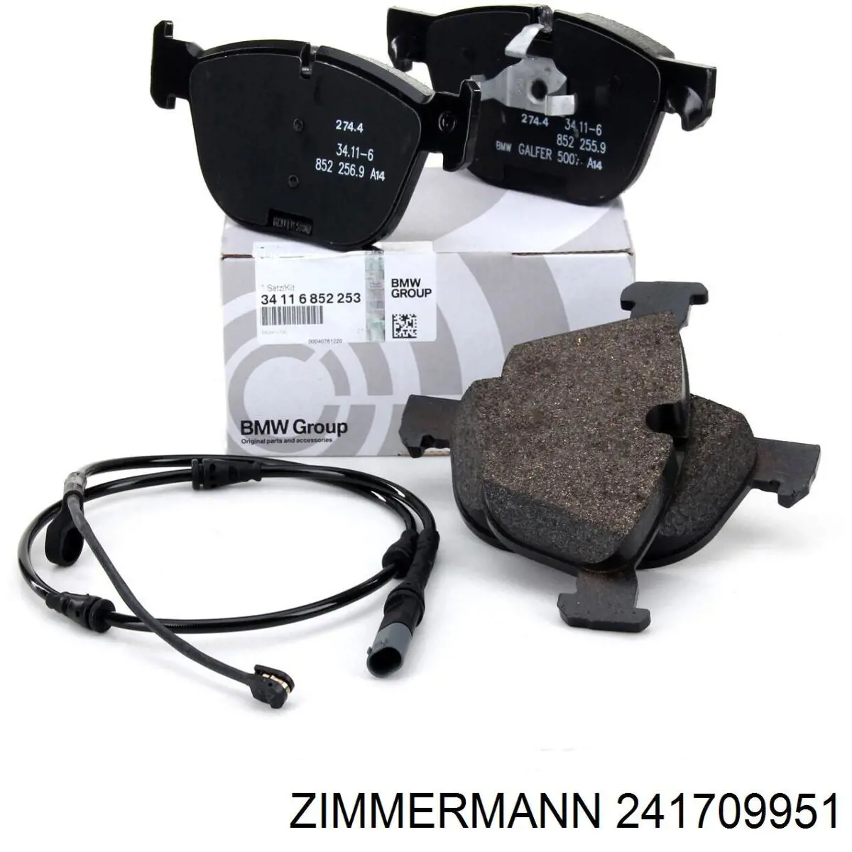 Klocki hamulcowe przednie tarczowe Zimmermann 241709951 cena, od 38,53 USD