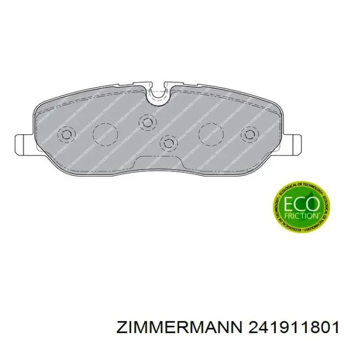 Do koszyka 241911801 Zimmermann Klocki hamulcowe przednie tarczowe
