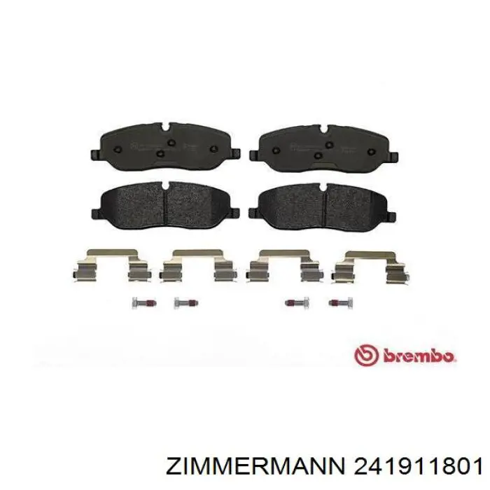 Klocki hamulcowe przednie tarczowe Zimmermann 241911801 cena, od 31,13 USD
