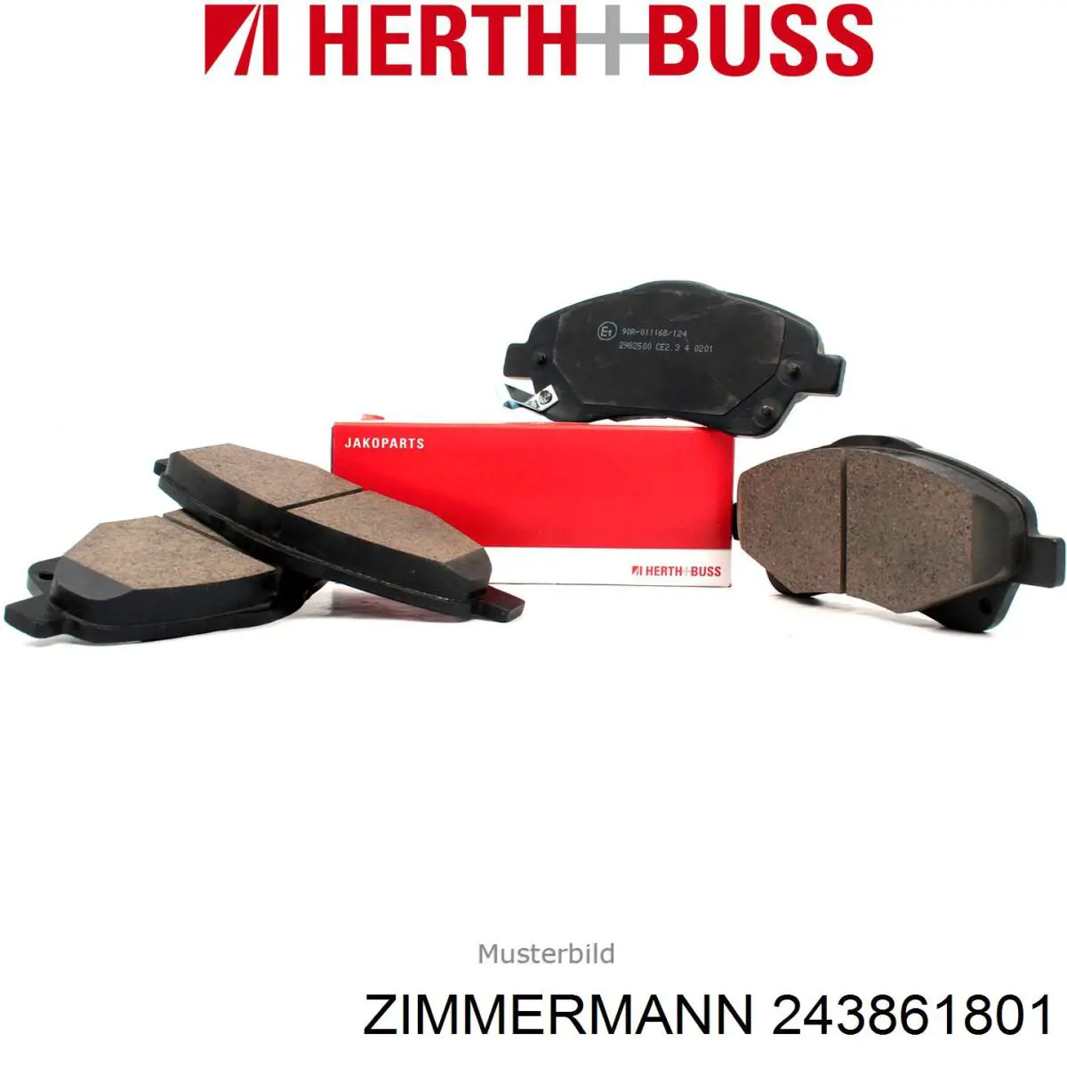 Do koszyka 243861801 Zimmermann Klocki hamulcowe przednie tarczowe
