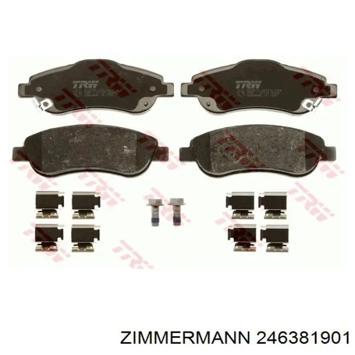 Do koszyka 246381901 Zimmermann Klocki hamulcowe przednie tarczowe