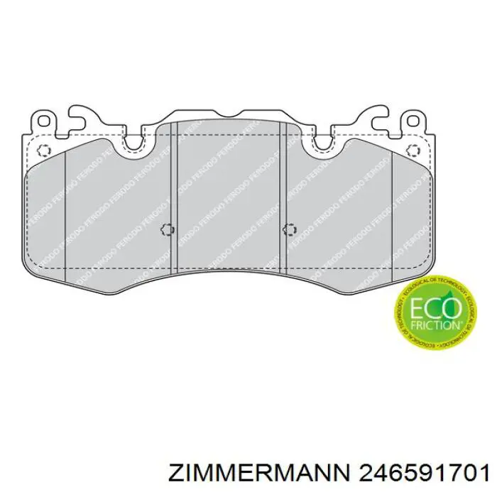 Klocki hamulcowe przednie tarczowe Zimmermann 246591701 cena, od 50,00 USD