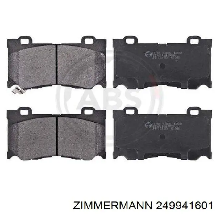Klocki hamulcowe przednie tarczowe Zimmermann 249941601 cena, od 39,85 USD