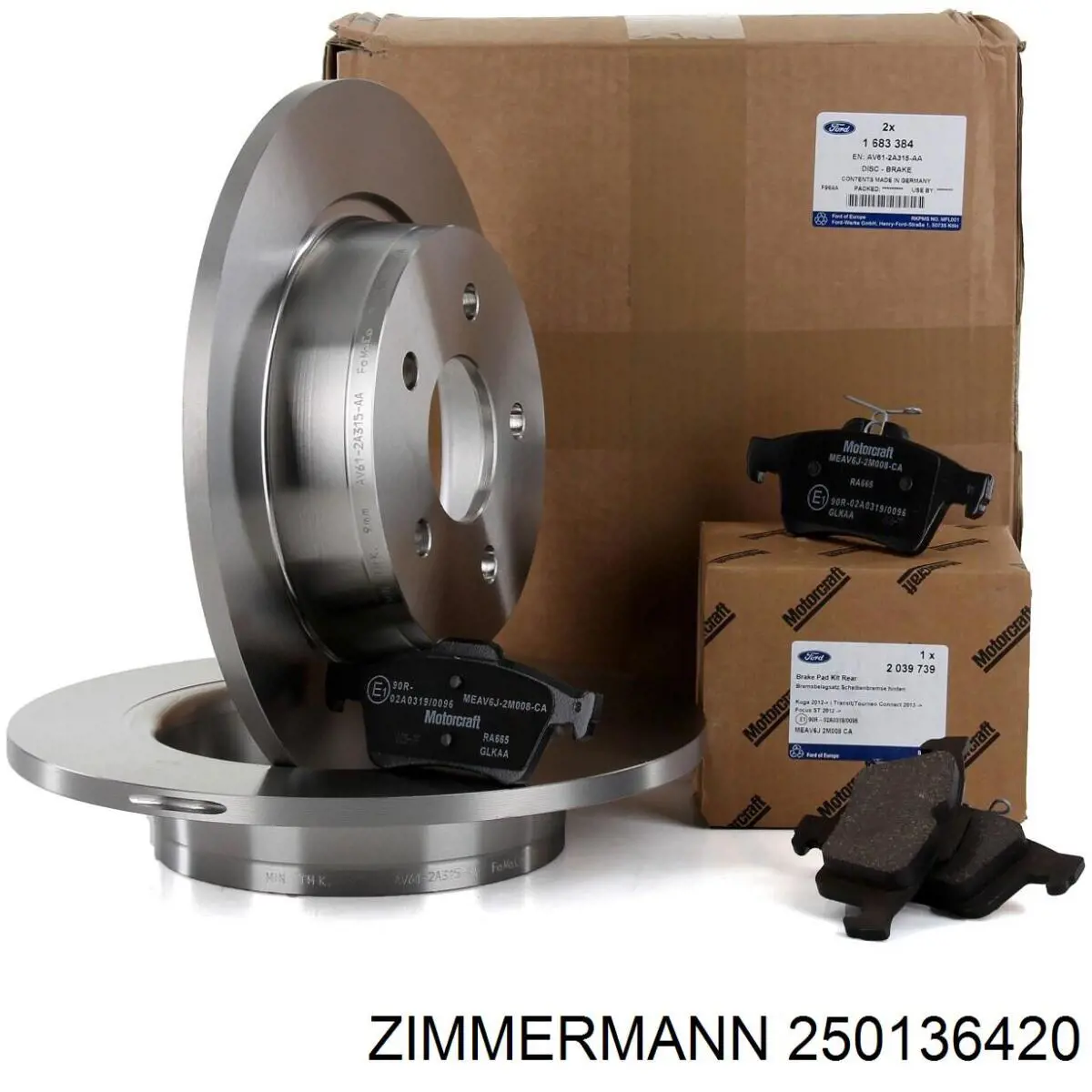 Do koszyka 250136420 Zimmermann Tarcza hamulcowa tylna