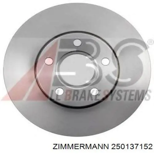 Do koszyka 250137152 Zimmermann Tarcza hamulcowa przednia