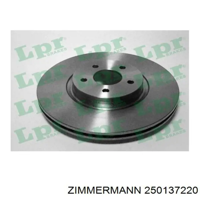 Do koszyka 250137220 Zimmermann Tarcza hamulcowa przednia