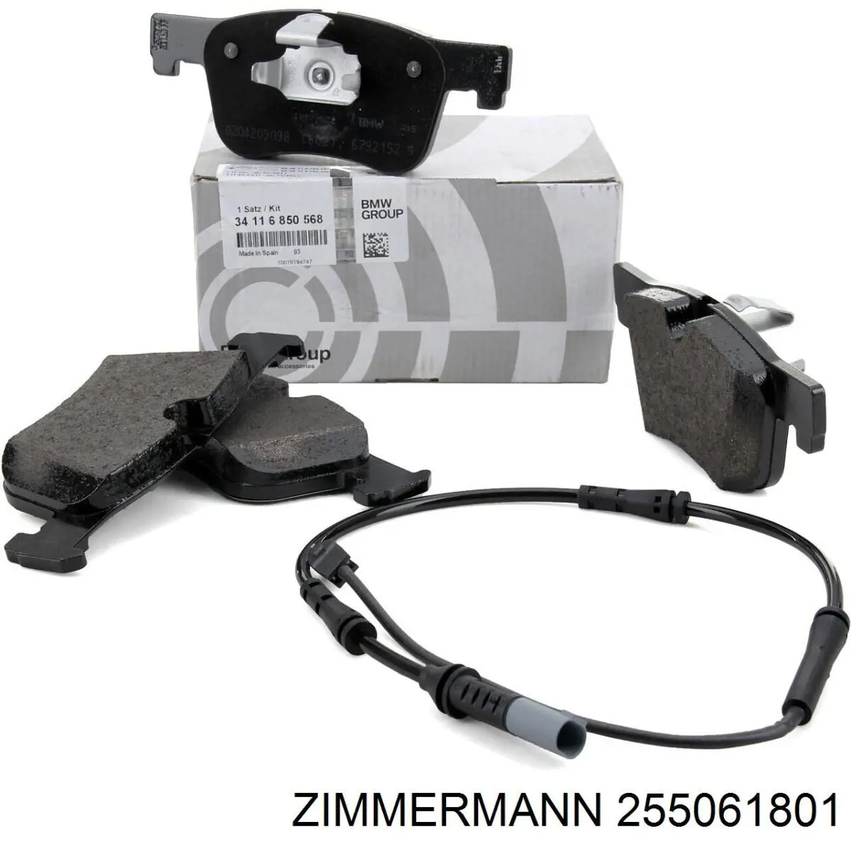 Do koszyka 255061801 Zimmermann Klocki hamulcowe przednie tarczowe