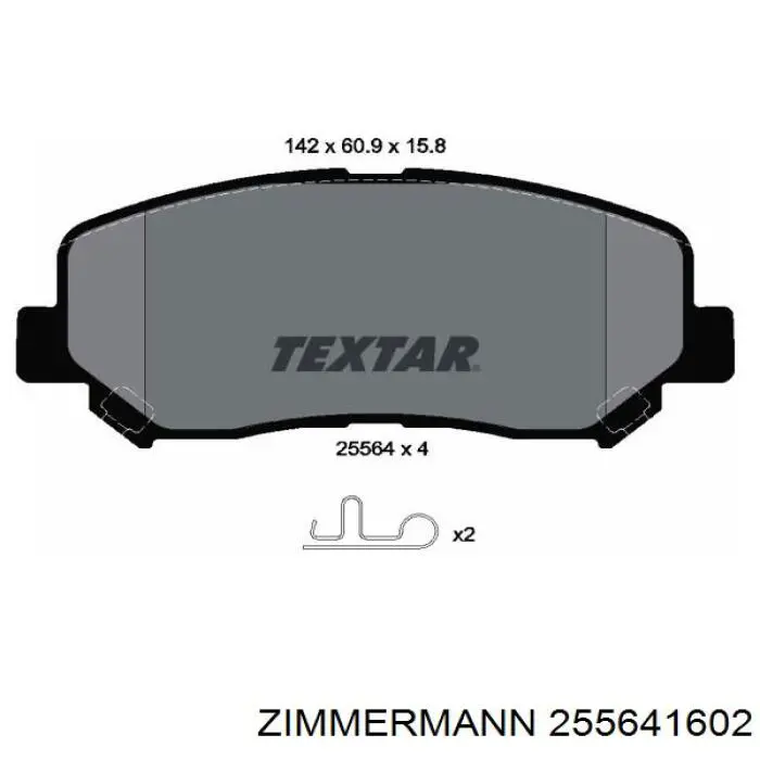 Klocki hamulcowe przednie tarczowe Zimmermann 255641602 cena, od 27,00 USD