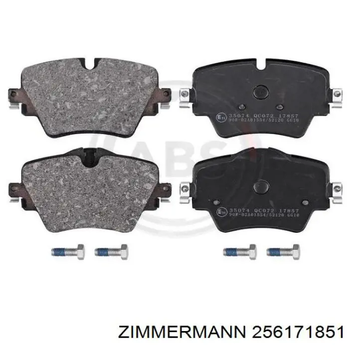 Klocki hamulcowe przednie tarczowe Zimmermann 256171851 cena, od 60,88 USD