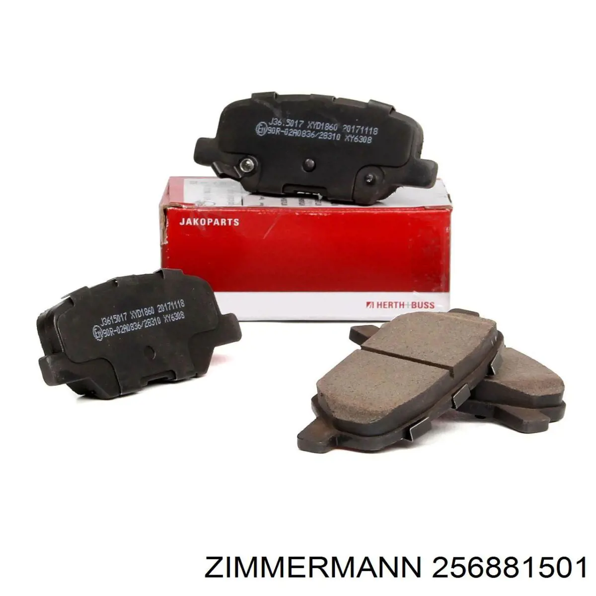 Okładziny (klocki) do hamulców tarczowych tylne Zimmermann 256881501 cena, od 23,67 USD