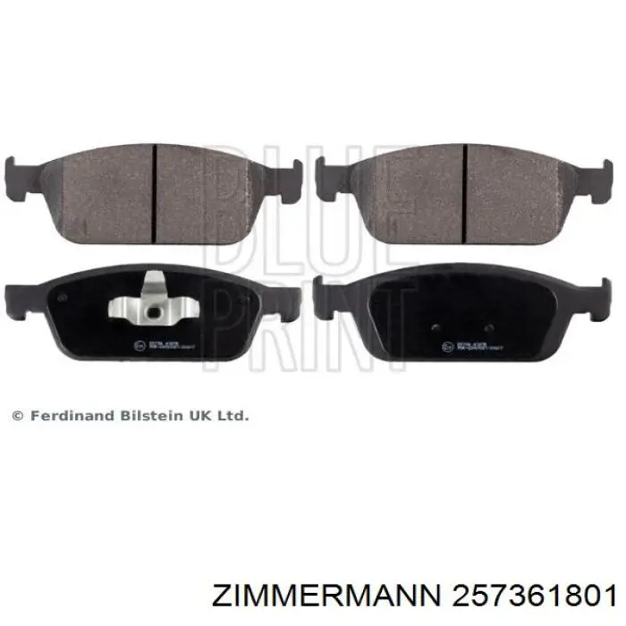 Klocki hamulcowe przednie tarczowe Zimmermann 257361801 cena, od 33,03 USD