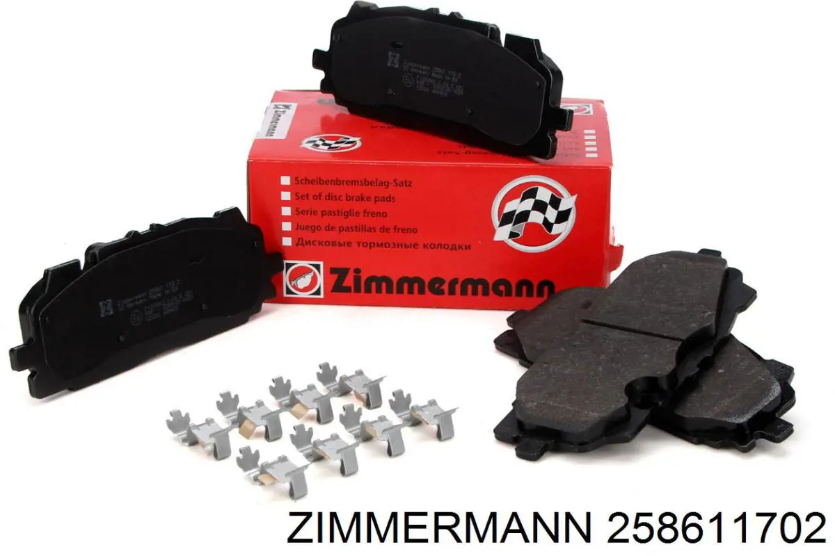 Klocki hamulcowe przednie tarczowe Zimmermann 258611702 cena, od 45,30 USD