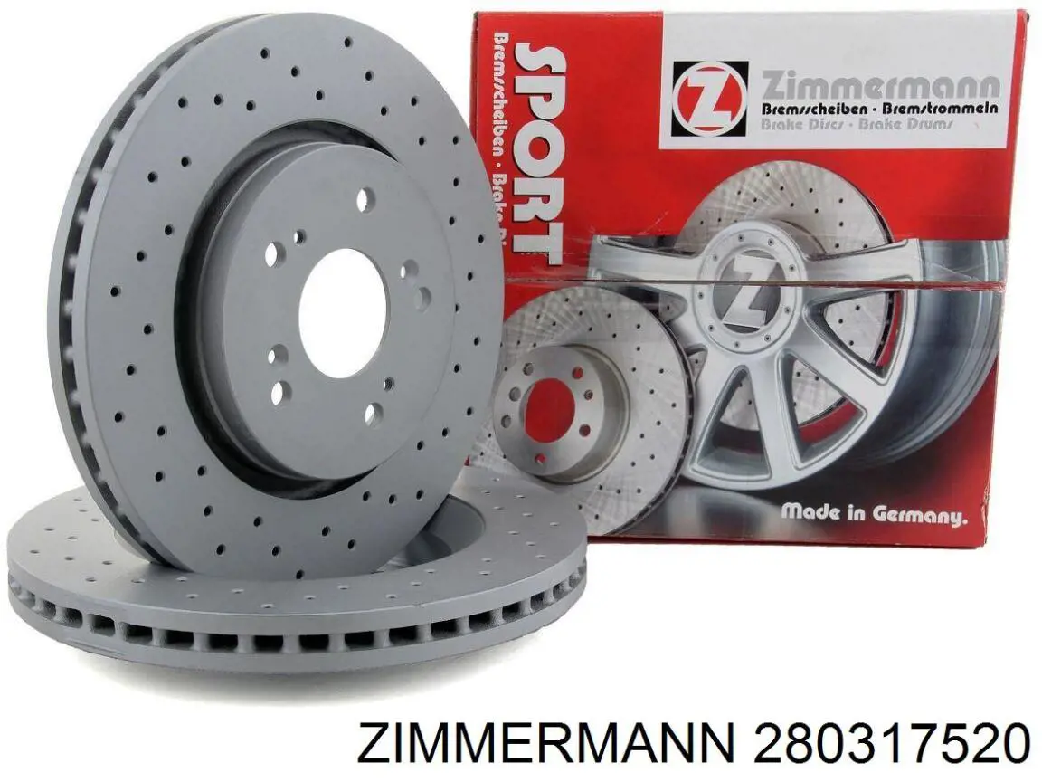 Do koszyka 280317520 Zimmermann Tarcza hamulcowa przednia