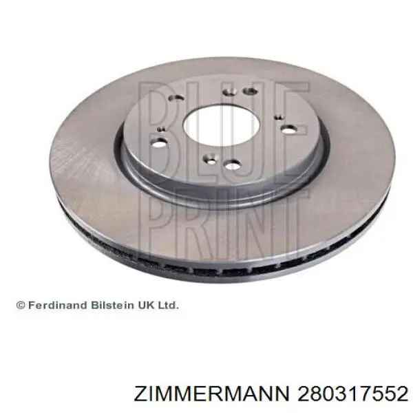 Do koszyka 280317552 Zimmermann Tarcza hamulcowa przednia