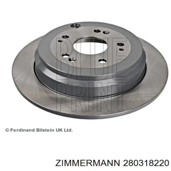 Do koszyka 280318220 Zimmermann Tarcza hamulcowa tylna