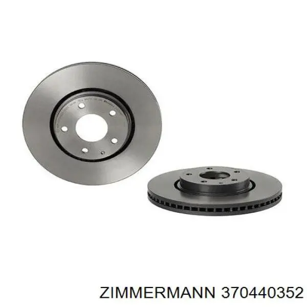Tarcza hamulcowa przednia Zimmermann 370440352 cena, od 83,63 USD