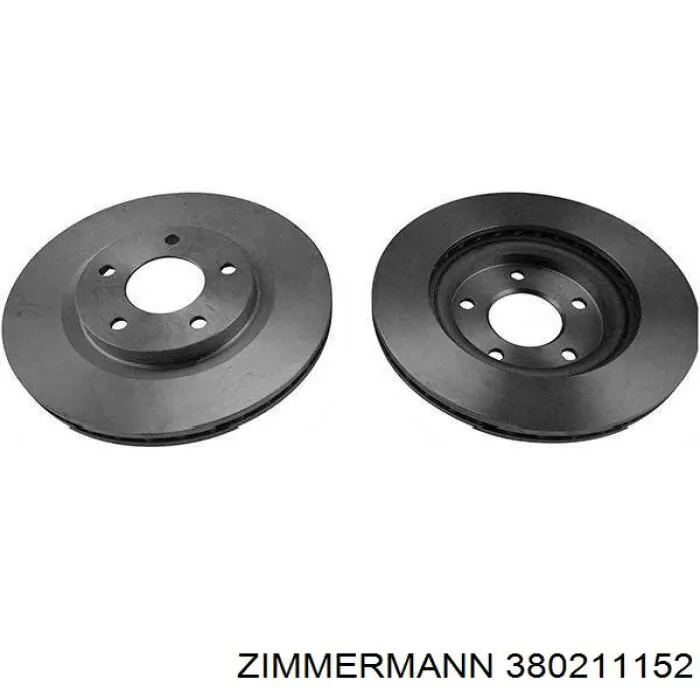 Do koszyka 380211152 Zimmermann Tarcza hamulcowa przednia