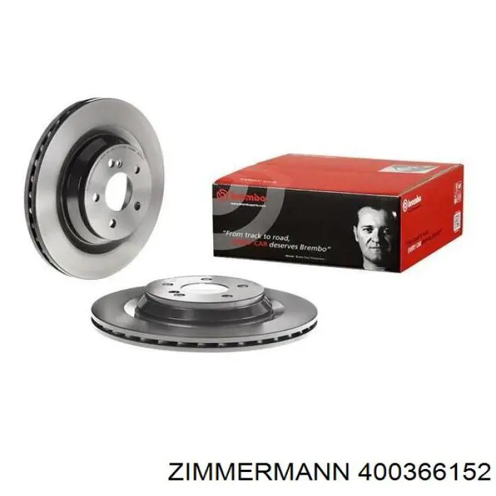 Do koszyka 400366152 Zimmermann Tarcza hamulcowa tylna