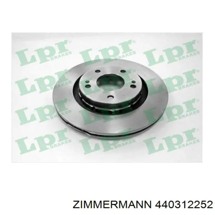 Do koszyka 440312252 Zimmermann Tarcza hamulcowa przednia