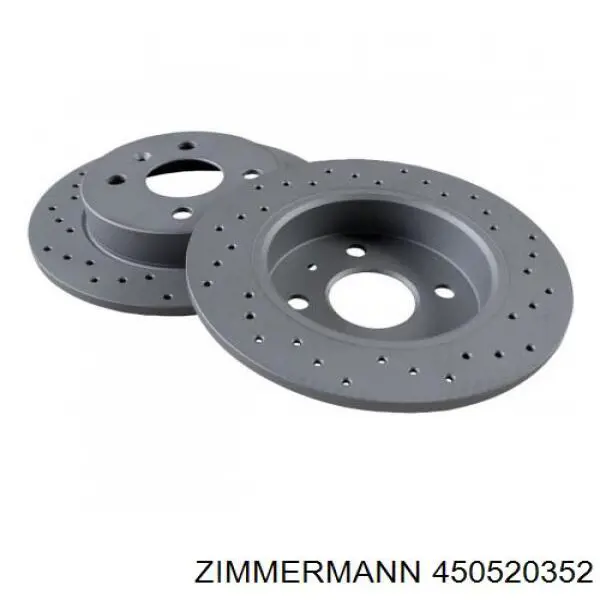 450520352 Zimmermann Tarcza hamulcowa tylna