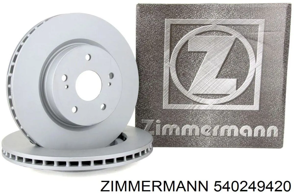Do koszyka 540249420 Zimmermann Tarcza hamulcowa przednia