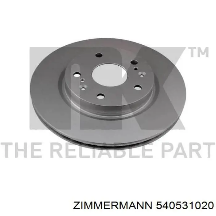 Tarcza hamulcowa przednia Zimmermann 540531020 cena, od 50,01 USD