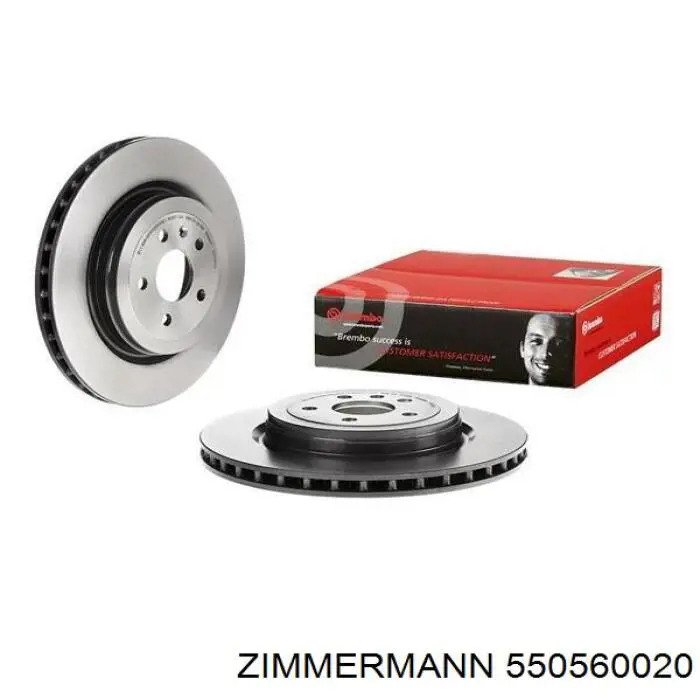Do koszyka 550560020 Zimmermann Tarcza hamulcowa tylna