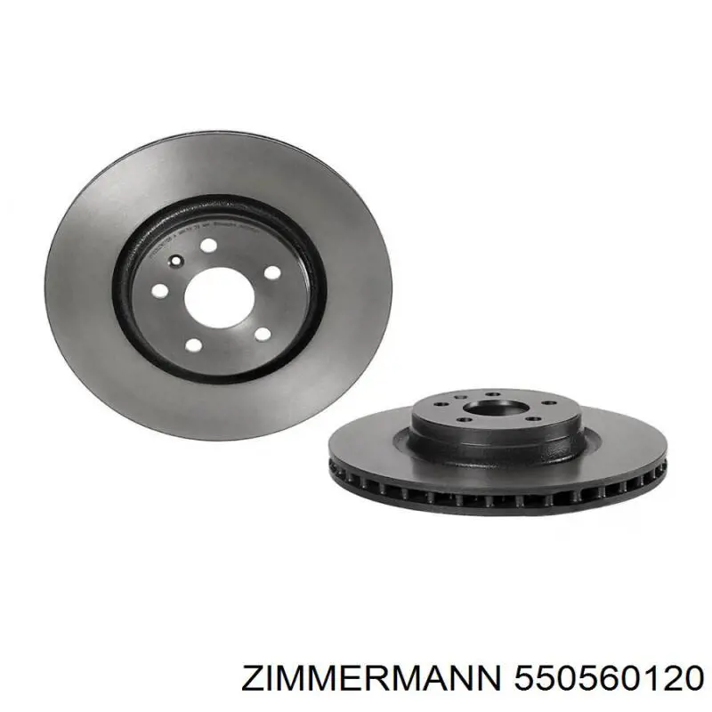 Tarcza hamulcowa przednia Zimmermann 550560120 cena, od 113,50 USD