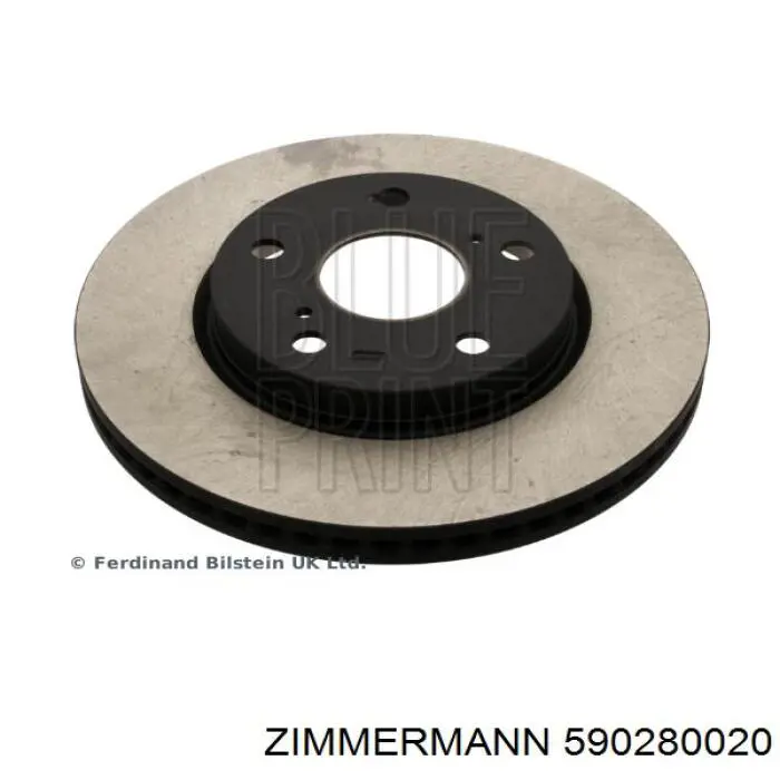 Do koszyka 590280020 Zimmermann Tarcza hamulcowa przednia