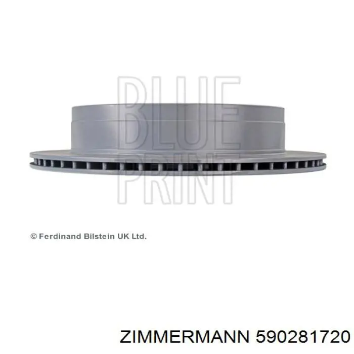 Do koszyka 590281720 Zimmermann Tarcza hamulcowa tylna