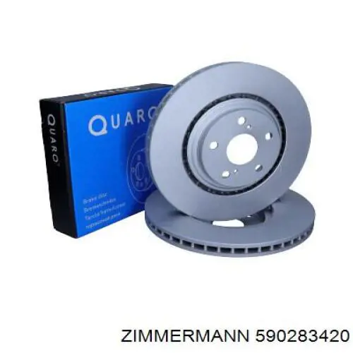 Do koszyka 590283420 Zimmermann Tarcza hamulcowa przednia