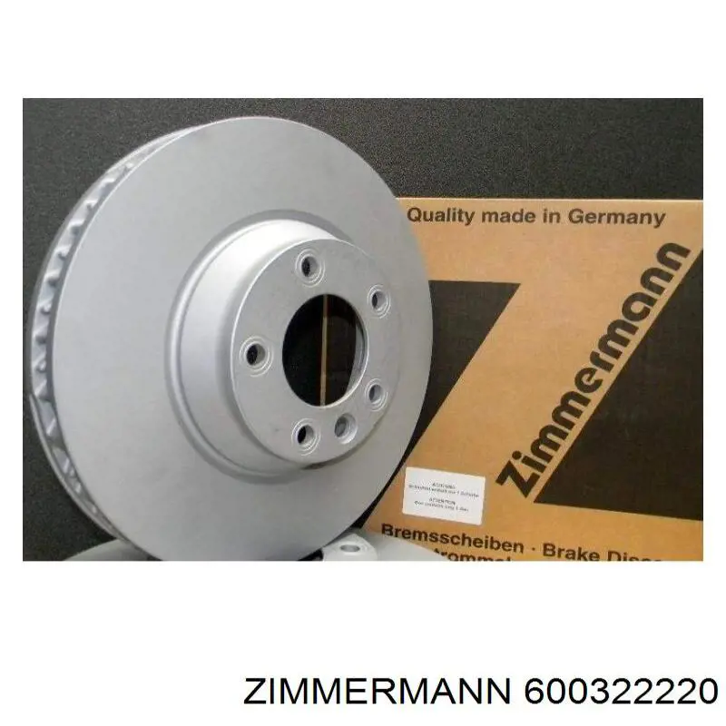 Do koszyka 600322220 Zimmermann Tarcza hamulcowa tylna