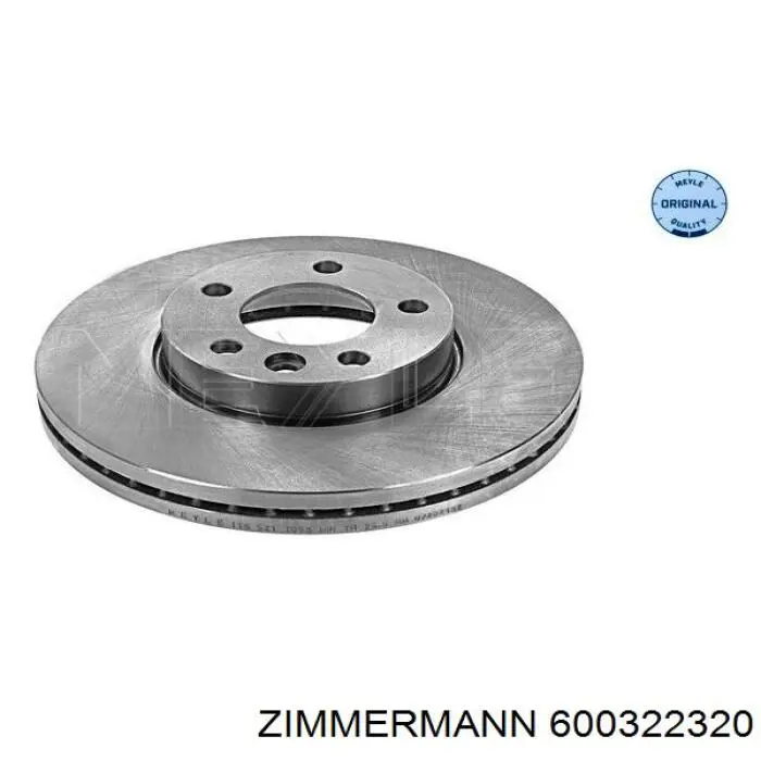 Do koszyka 600322320 Zimmermann Tarcza hamulcowa przednia