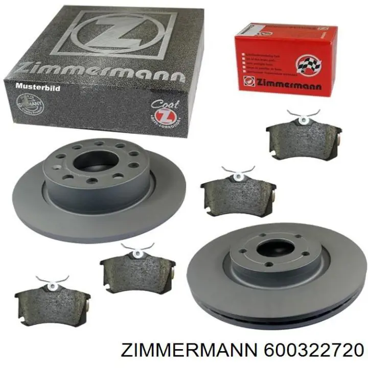 Do koszyka 600322720 Zimmermann Tarcza hamulcowa przednia