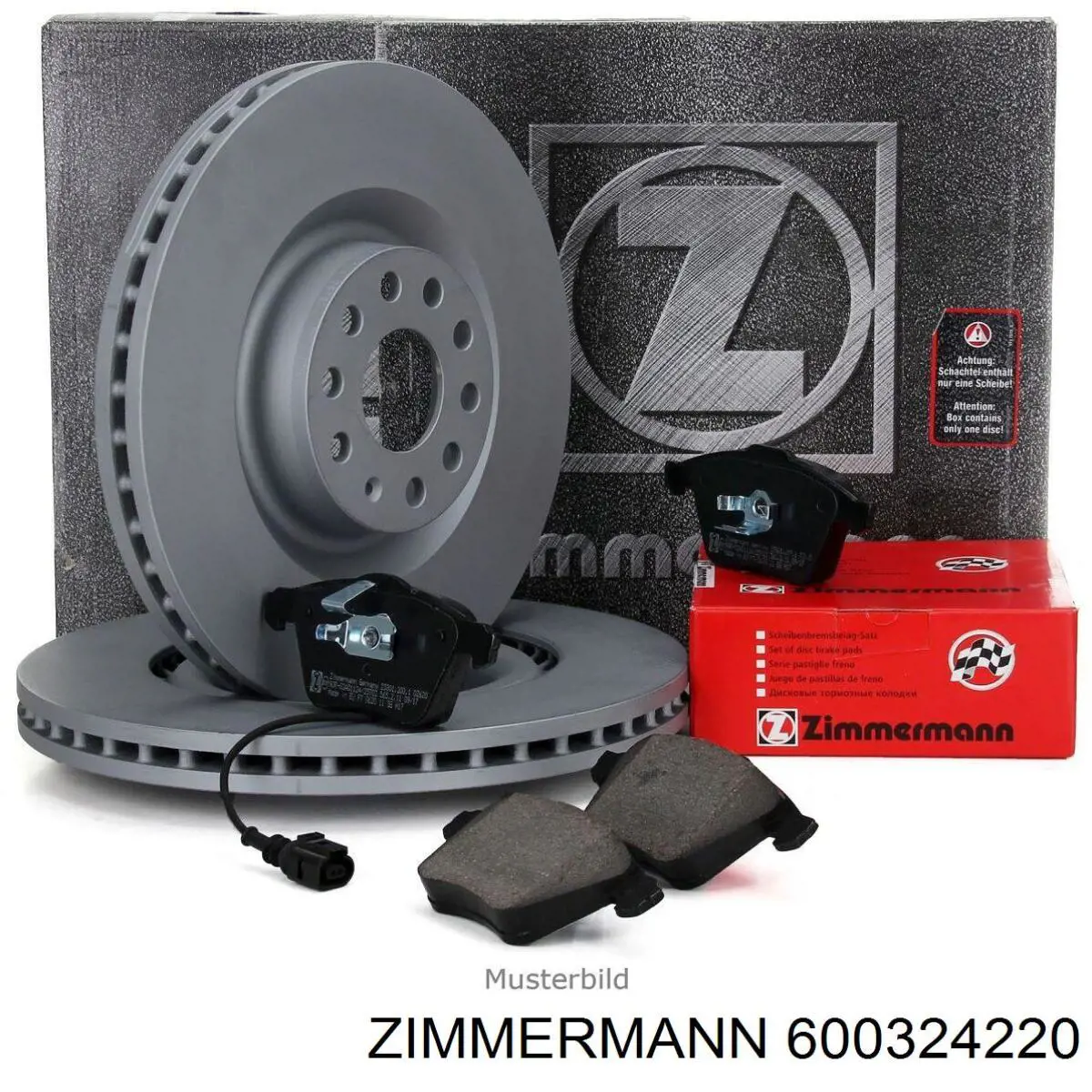 Tarcza hamulcowa przednia Zimmermann 600324220 cena, od 75,65 USD