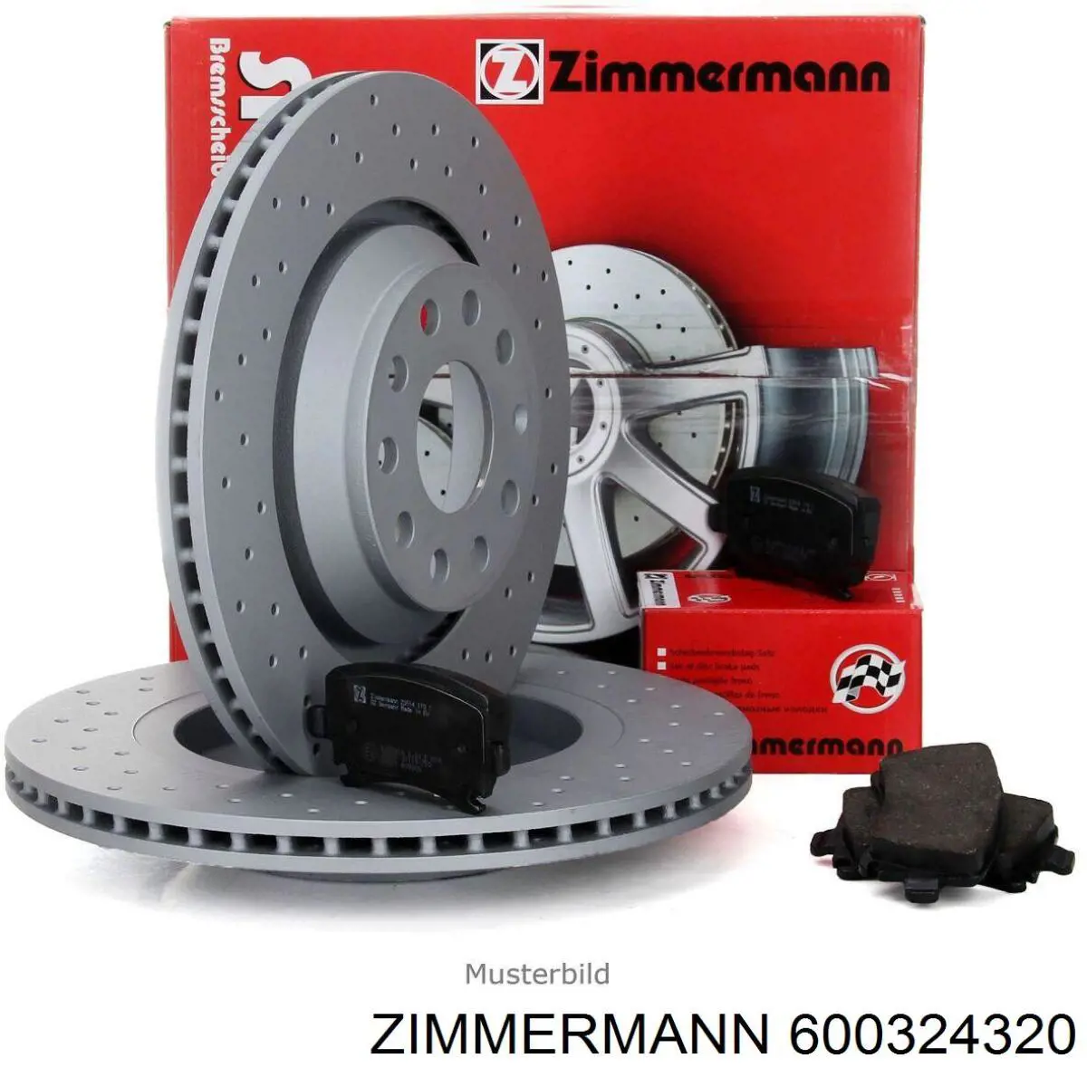Do koszyka 600324320 Zimmermann Tarcza hamulcowa przednia