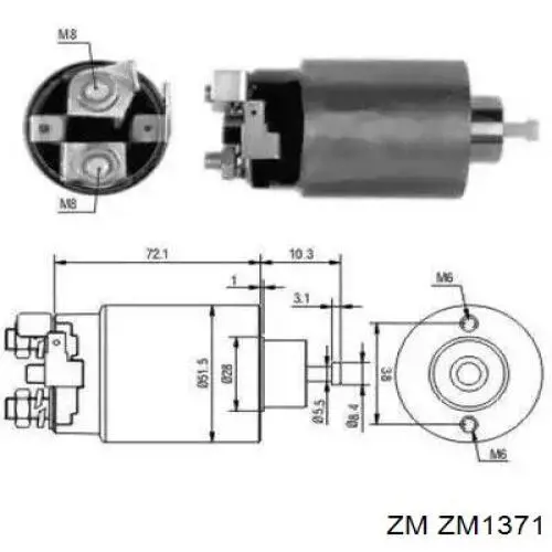 Elektromagnes rozrusznika F032138763 Cargo