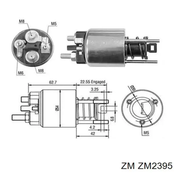 ZM2395 ZM Elektromagnes rozrusznika