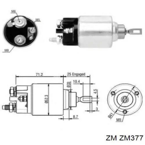 77364845 Fiat/Alfa/Lancia elektromagnes rozrusznika