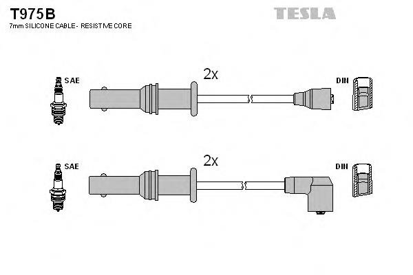 Zestaw przewodów wysokiego napięcia do Subaru Forester S10, SF