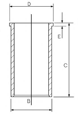 606523 Opel tuleja tłoka