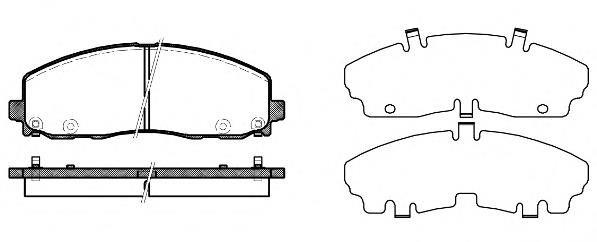Klocki hamulcowe przednie tarczowe Chrysler 2AMV3163AA cena, od 45,94 USD