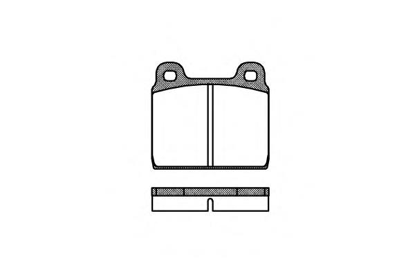 Klocki hamulcowe przednie tarczowe Peugeot/Citroen 016473 cena, od 24,83 USD