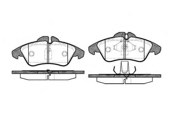 P478300 Woking klocki hamulcowe przednie tarczowe